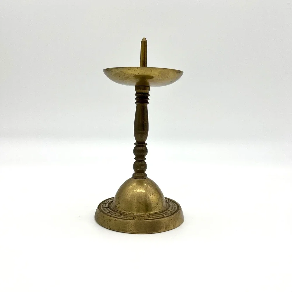 Vintage Brass Candlestick Holder Small Tabletop‎ Candle Holder Home Decor